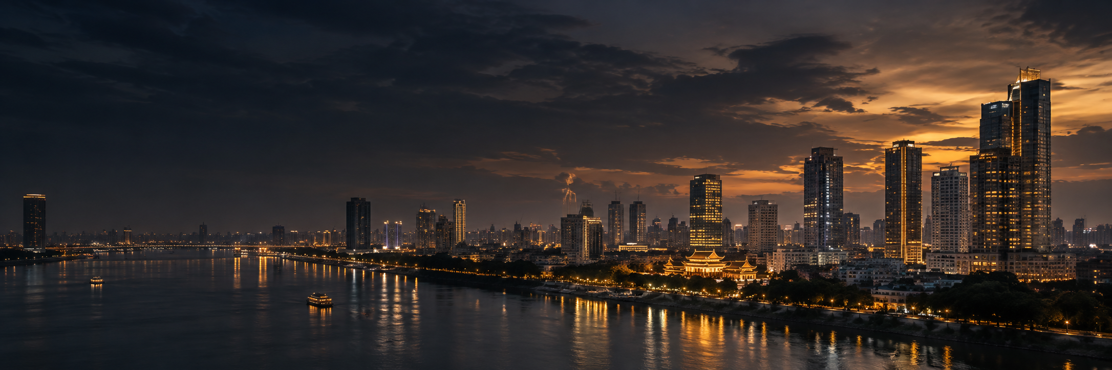 プノンペン都市夜景